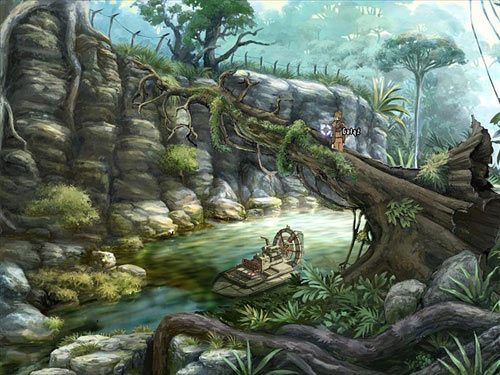 Wykorzystaj do tego gałąź wystającą w górę mniej więcej w połowie zwalonego pnia - Dostań się do elektrowni (1) | Rozdział 8 - Plan Feniks | A New Beginning - A New Beginning: Odrodzenie - poradnik do gry