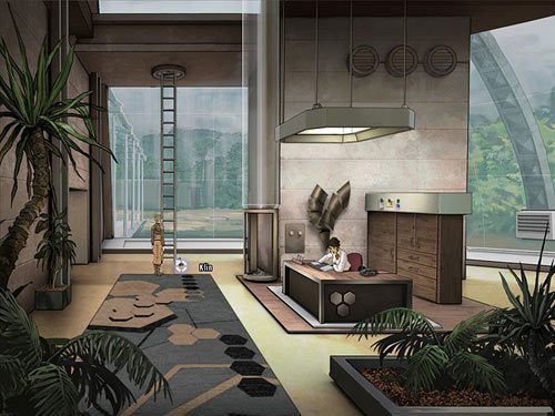 Do przeprowadzenia tego niecnego planu potrzebujesz klina, który leży u podnóża drabiny w holu - Odzyskaj generator alg | Rozdział 8 - Plan Feniks | A New Beginning - A New Beginning: Odrodzenie - poradnik do gry