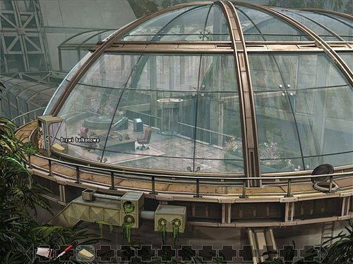 Zablokuj klinem drzwi balkonowe od gabinetu Indeza (po lewej) - Odzyskaj generator alg | Rozdział 8 - Plan Feniks | A New Beginning - A New Beginning: Odrodzenie - poradnik do gry