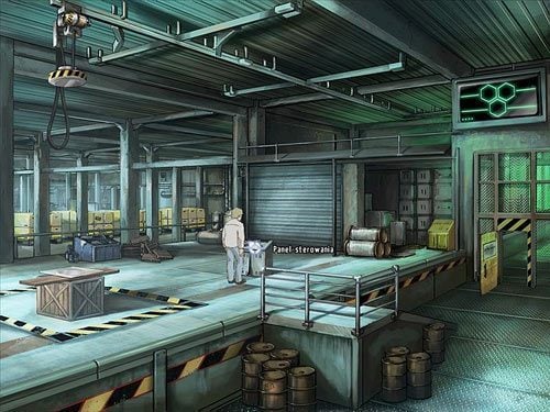 Przejdź do panelu sterowania dźwigiem (bardziej w centrum ekranu) i obniż ramię dźwigu - Uwolnij chłopaków | Rozdział 8 - Plan Feniks | A New Beginning - A New Beginning: Odrodzenie - poradnik do gry