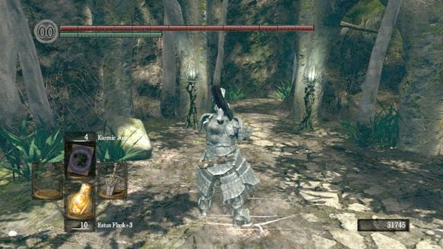 Przejście oświetlone lampami - Oolacile sanctuary | Artorias Of The Abyss - Opis przejścia Dark Souls - Dark Souls - poradnik do gry