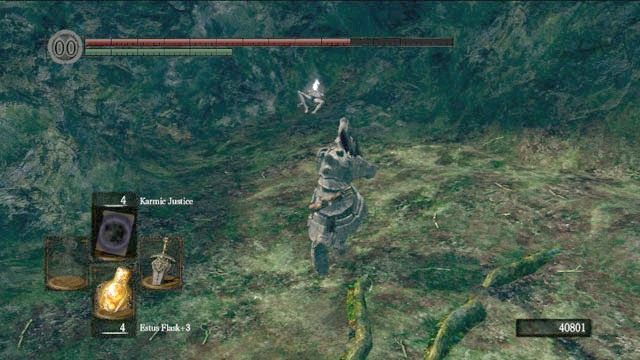 Przedmiot w okolicach łąki - Royal Wood | Artorias Of The Abyss - Opis przejścia Dark Souls - Dark Souls - poradnik do gry