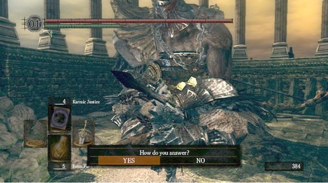 Porozmawiaj z olbrzymem - Oolacite Township II | Artorias Of The Abyss - Opis przejścia Dark Souls - Dark Souls - poradnik do gry