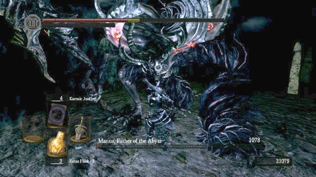 Staraj się trzymać blisko przeciwnika - Manus, Father Of The Abyss | Artorias Of The Abyss - Jak zabić bossa Dark Souls - Dark Souls - poradnik do gry