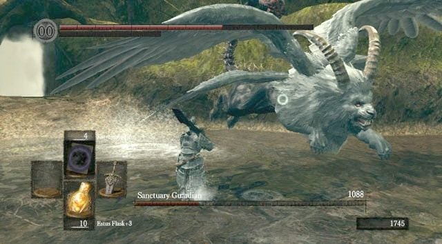 Postaraj się ustawić z boku przeciwnika - Sanctuary Guardian | Artorias Of The Abyss - Jak zabić bossa w Dark Souls - Dark Souls - poradnik do gry