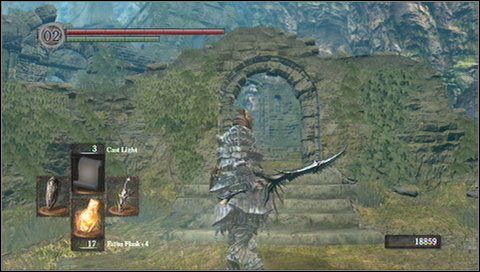 Następne przejście w prawo prowadzi do nie działających wind - Firelink Shrine | Opis przejścia Dark Souls - Dark Souls - poradnik do gry
