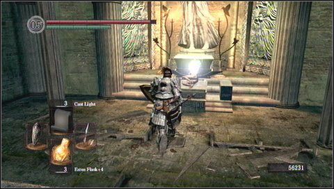 W bocznej nawie świątyni znajdziemy dwie windy oraz schody do góry - Undead Parish (2) | Opis przejścia Dark Souls - Dark Souls - poradnik do gry