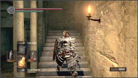 Na górze trafimy na hordę zombie - mimo, że są one słabe, mogą zabić postać - Undead Parish (2) | Opis przejścia Dark Souls - Dark Souls - poradnik do gry