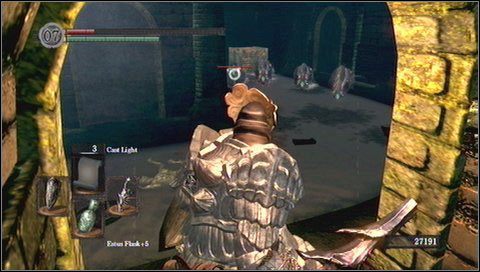 Podążamy dalej korytarzem - w pewnym momencie wyskoczy na nas szczur z pudła - Depths (2) | Opis przejścia Dark Souls - Dark Souls - poradnik do gry