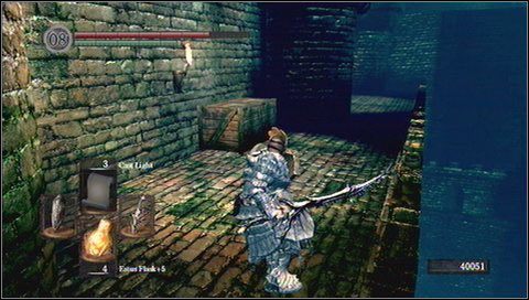 Biegniemy teraz w przeciwległą stronę do labiryntu korytarzy - Depths (3) | Opis przejścia Dark Souls - Dark Souls - poradnik do gry