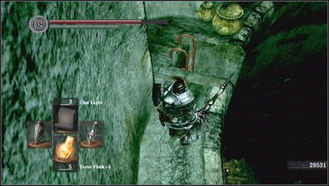 W ciemności zobaczymy ogry/trolle uzbrojonych w maczugi (przysadziste humanoidalne bestie) - Blighttown (1) | Opis przejścia Dark Souls - Dark Souls - poradnik do gry