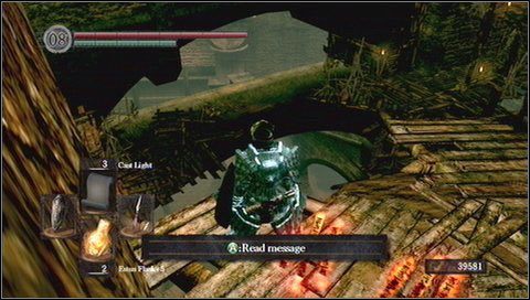 Schodzimy prawą stroną po wąskich mostkach - Blighttown (1) | Opis przejścia Dark Souls - Dark Souls - poradnik do gry