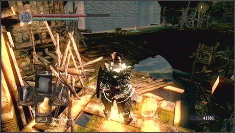 Ruszamy dalej w przeciwległą stronę - za rogiem trafimy na dwa ogniste psy i ghoule - Blighttown (2) | Opis przejścia Dark Souls - Dark Souls - poradnik do gry