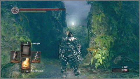 Udajemy się na wprost - w stronę, z której nadszedł drugi wróg - Darkroot Garden (1) | Opis przejścia Dark Souls - Dark Souls - poradnik do gry