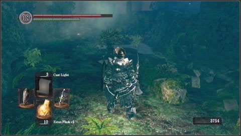 Parę metrów dalej zobaczymy przejście zamknięte pieczęcią (można ją kupić u Andrei za 20 tysięcy dusz) - Darkroot Garden (1) | Opis przejścia Dark Souls - Dark Souls - poradnik do gry