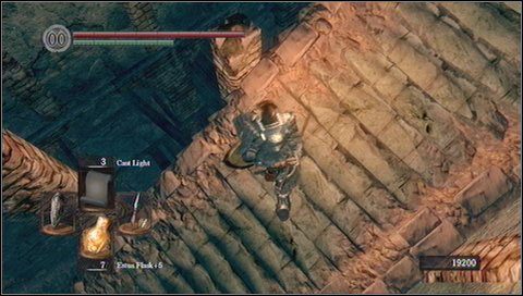 Stąd ruszamy korytarzem za schodami - Sens Fortress (2) | Opis przejścia Dark Souls - Dark Souls - poradnik do gry