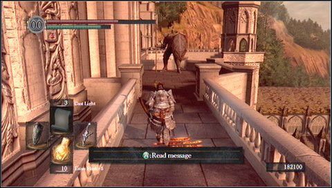 W budynku spotkamy dwóch następnych rycerzy - bronią skrzyni z Demon Titanite - Anor Londo (1) | Opis przejścia Dark Souls - Dark Souls - poradnik do gry