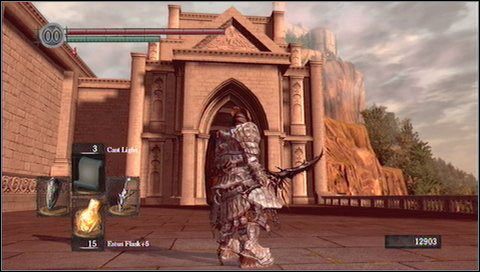 Zmierzamy więc w ostatnią możliwą stronę - do windy - Anor Londo (1) | Opis przejścia Dark Souls - Dark Souls - poradnik do gry