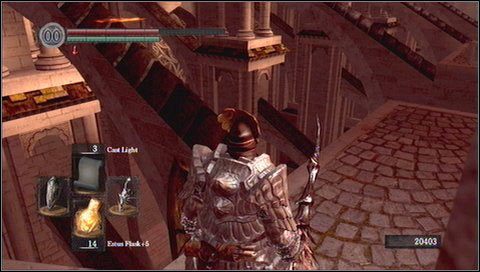 Pniemy się pod górę, uważając na to, aby nie spaść - Anor Londo (1) | Opis przejścia Dark Souls - Dark Souls - poradnik do gry