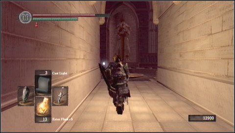 Wracamy do windy i ustawiamy ją w środkowej pozycji - Anor Londo (2) | Opis przejścia Dark Souls - Dark Souls - poradnik do gry
