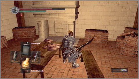 Schodzimy na dół do ciemnego pomieszczenia - jest tu pięć skrzyń - Anor Londo (4) | Opis przejścia Dark Souls - Dark Souls - poradnik do gry