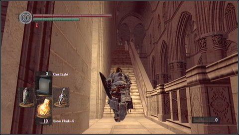 Po przeciwległej stronie katedry szukamy bocznego wyjścia - Anor Londo (5) | Opis przejścia Dark Souls - Dark Souls - poradnik do gry
