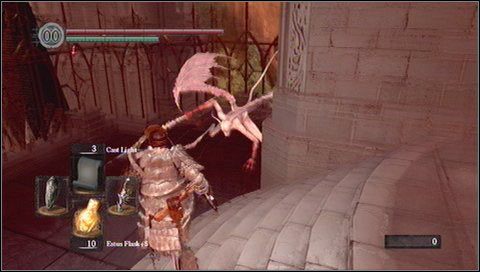 Możemy tu otworzyć skrót - małą żelazną kratę - Anor Londo (6) | Opis przejścia Dark Souls - Dark Souls - poradnik do gry