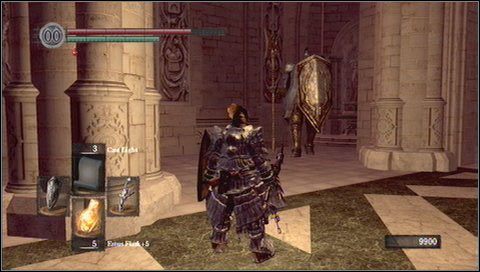 Po walce otwieramy duże drzwi za pomocą przełącznika (to cenny skrót) - Anor Londo (6) | Opis przejścia Dark Souls - Dark Souls - poradnik do gry