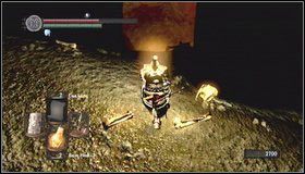 Przechodzimy ostrożnie dalej, wciąż pod ostrzałem łucznika - Tomb of Kings (1) | Opis przejścia Dark Souls - Dark Souls - poradnik do gry