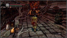Na szczycie schodów znajduje się dziwaczna bestia (chodząca ośmiornica - Lost Izalith (2) | Opis przejścia Dark Souls - Dark Souls - poradnik do gry