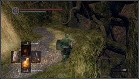 Biegniemy gałęzią na wprost, kierując się w dół - Bonus- The Great Hollow | Opis przejścia Dark Souls - Dark Souls - poradnik do gry