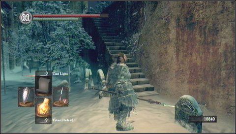 Szukamy bocznych drzwi za ołtarzem - otworzymy je Annex Key - Bonus- Painted World of Ariamis (3) | Opis przejścia Dark Souls - Dark Souls - poradnik do gry