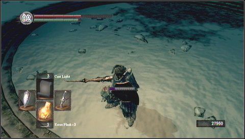 Spokojnie - jest sposób na to, aby ją wypatrzeć: śledzimy ślady stóp pojawiające się na śniegu - Crossbreed Priscilla | Jak zabić bossa w Dark Souls - Dark Souls - poradnik do gry