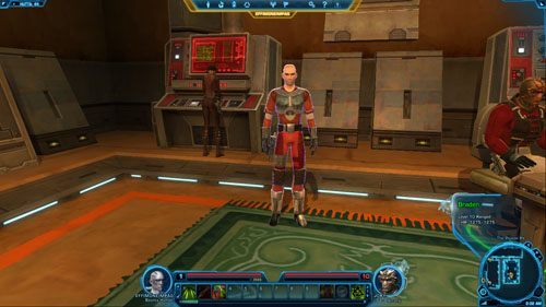 Wybiegnij do głównej sali i porozmawiaj z postaciami na temat dwóch zadań pobocznych - (L03) Gauntlet | Bounty Hunter | Star Wars The Old Republic - Star Wars: The Old Republic - poradnik do gry