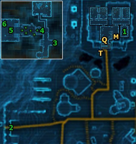 Zadanie to zaczynasz w [1], w kantynie The Poison Pit - (L04) The Last Flight | Bounty Hunter | Star Wars The Old Republic - Star Wars: The Old Republic - poradnik do gry