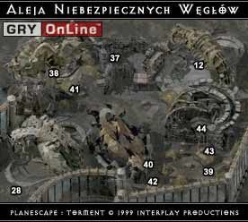 Tajne wyjście z Kostnicy - Miasto Ul i Aleja Niebezpiecznych Węgłów w Planescape Torment - Planescape Torment - poradnik do gry