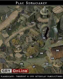 Przyjaciel Szpiku: Jeżeli damy mu ukryźć kawałek naszego ciała to w zamian dostaniemy Kość palca (Gryzący pierścień Mempy +2 do klasy pancerza (przeklęty)) - Plac Szmaciarzy w Planescape Torment - Planescape Torment - poradnik do gry