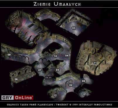 Posępny Hargrimm: kapłan Milczącego Króla, zmusza nas do poddania się prawom swego pana, co powoduje, iż na razie jesteśmy uwięzieni w Ziemi Umarłych - Ziemie Umarłych w Planescape Torment - Planescape Torment - poradnik do gry