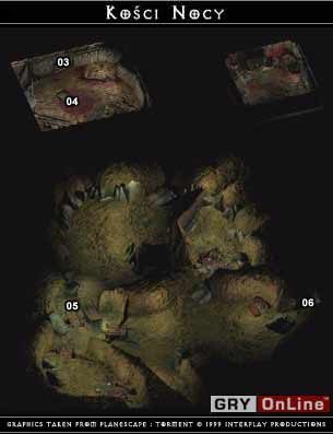 W chwili wejścia do Niższej Dzielnicy Morte zostaje porwany, aby go odzyskać musimy iść do zrujnowanego domostwa (02) - Niższa Dzielnica, Wielka Kuźnia, Kości Nocy w Planescape Torment - Planescape Torment - poradnik do gry