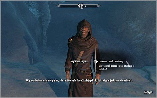 Otwórz mapę świata i ponownie wybierz się do posterunku Septimusa Signusa - Zachowanie treści Pradawnego Zwoju (2) | Okno do świata duchów | Solucja Skyrim - Skyrim - poradnik, mapy, questy