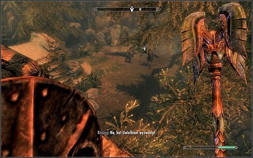 Ruszaj śladami Sindinga, korzystając ze schodów i kierując się na północny-zachód - Wariant B - Zabicie Sindinga | Księżycowa choroba | Solucja Skyrim - Skyrim - poradnik, mapy, questy