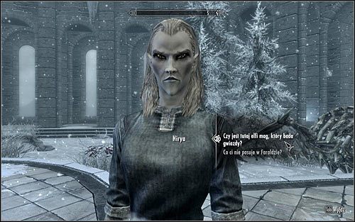 Otwórz mapę świata i przenieś się do Zimowej Twierdzy - Odszukanie elfiego maga | Czarna Gwiazda | Solucja Skyrim - Skyrim - poradnik, mapy, questy