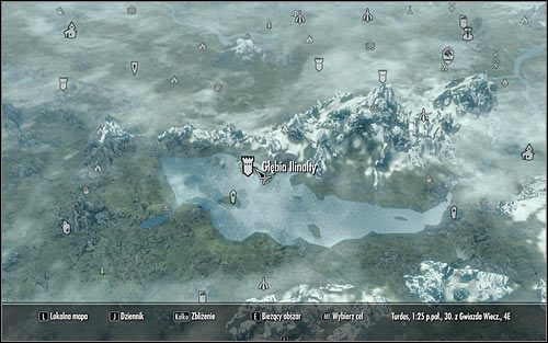 Wyjdź z gospody i otwórz mapę świata - Wyprawa do Głębi Ilinalty | Czarna Gwiazda | Solucja Skyrim - Skyrim - poradnik, mapy, questy