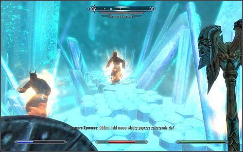 NIE PRÓBUJ ruszać od razu za Malynem w pościg, bo jego szybka eliminacja będzie praktycznie niemożliwa - Wariant A - Zaniesienie Gwiazdy Nelacarowi | Czarna Gwiazda | Solucja Skyrim - Skyrim - poradnik, mapy, questy