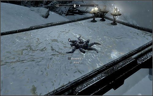 Pozwól Anarei na przystąpienie do rytuału oczyszczenia daedryckiego artefaktu, a po kilku chwilach otrzymasz możliwość odbycia rozmowy z samą Azurą - Wariant B - Zaniesienie Gwiazdy Anarei | Czarna Gwiazda | Solucja Skyrim - Skyrim - poradnik, mapy, questy