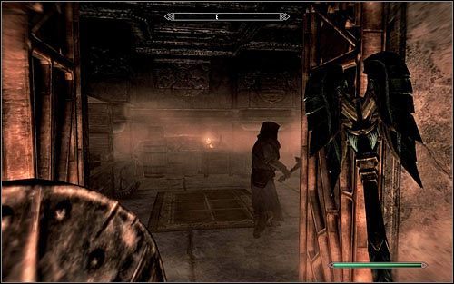 Ruszaj za Tyranusem, który zacznie biec z powrotem do wyjścia z domu - Zbadanie opuszczonego domu | Dom koszmarów | Solucja Skyrim - Skyrim - poradnik, mapy, questy