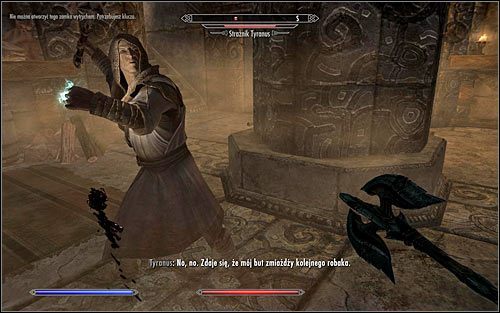 Po dotarciu do wyjścia okaże się, że jest ono zamknięte - Zbadanie opuszczonego domu | Dom koszmarów | Solucja Skyrim - Skyrim - poradnik, mapy, questy