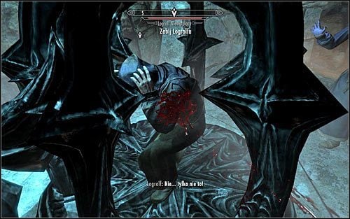 Wysłuchaj kolejnej rozmowy, na zakończenie której Molag Bal poleci Ci zabić Logrolfa - Powrót do ołtarza Molaga Bala | Dom koszmarów | Solucja Skyrim - Skyrim - poradnik, mapy, questy