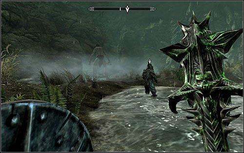 Zaczekaj aż wódz Yamarz przystąpi do eksploracji jaskini i ruszaj jego śladem - Wyprawa do Jaskini Polnego Głazu | Przeklęte plemię | Solucja Skyrim - Skyrim - poradnik, mapy, questy