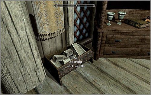 Sztabka srebra to stosunkowo częste znalezisko podczas eksploracji kopalń i innych podziemnych konstrukcji - Pozyskanie składników do rytuału | Jedyne lekarstwo | Solucja Skyrim - Skyrim - poradnik, mapy, questy